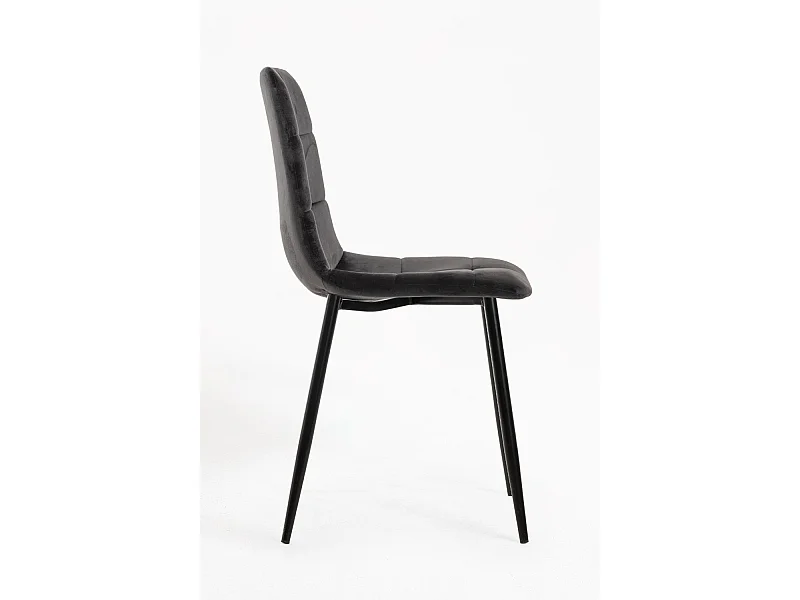 Sillas Comedor - Silla Daris Terciopelo - Negro