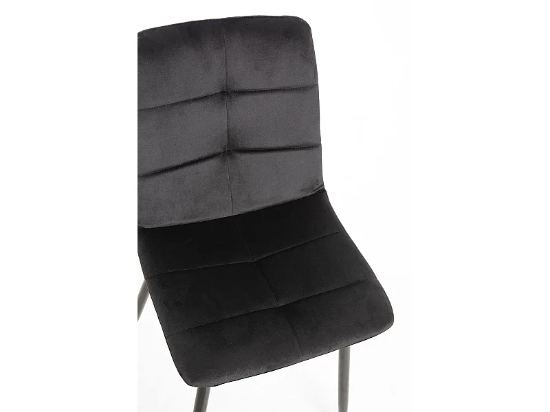 Sillas Comedor - Silla Daris Terciopelo - Negro
