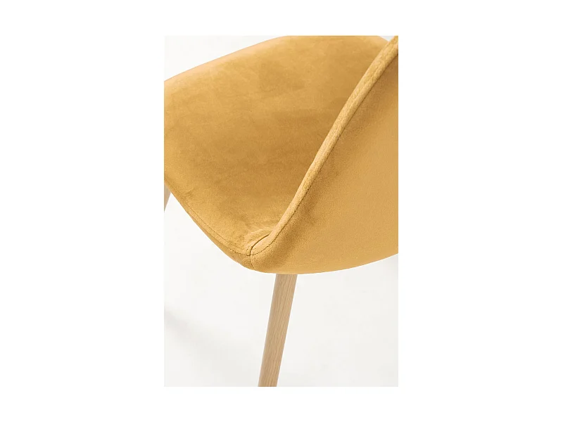 Packs Sillas Comedor - Pack 2 Sillas Teok Terciopelo - Mostaza