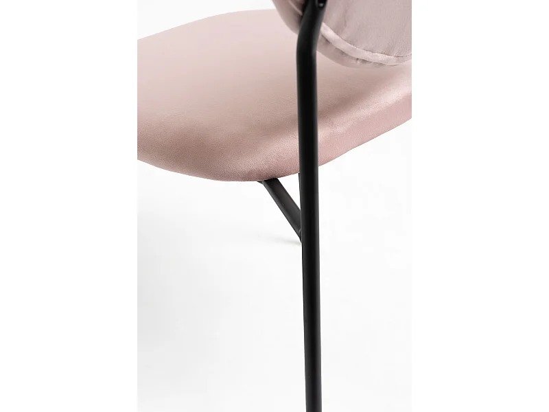 Packs Sillas Comedor - Pack 4 Sillas Cora Black Terciopelo - Rosa