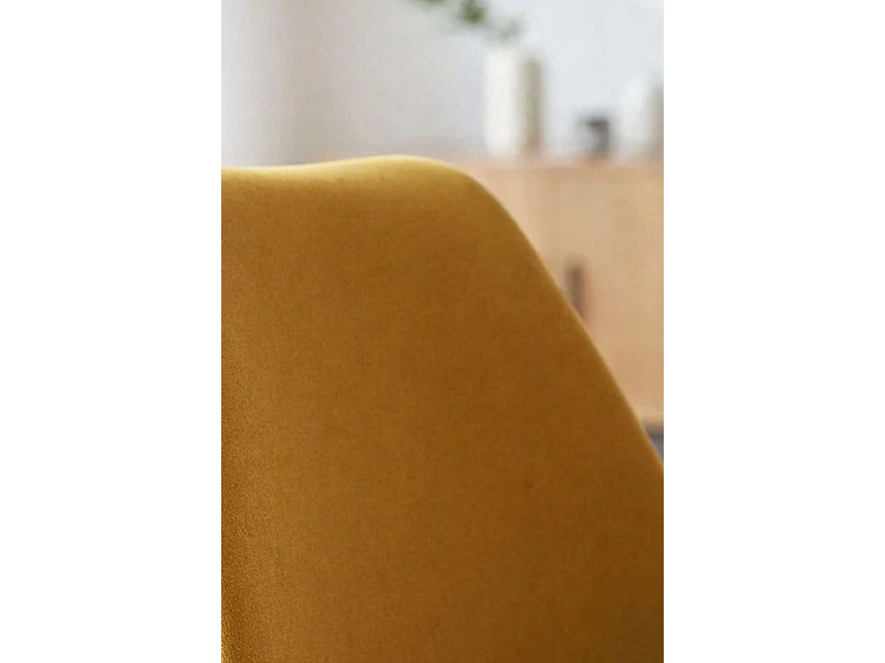 Sillas Comedor - Silla Synk Terciopelo - Mostaza