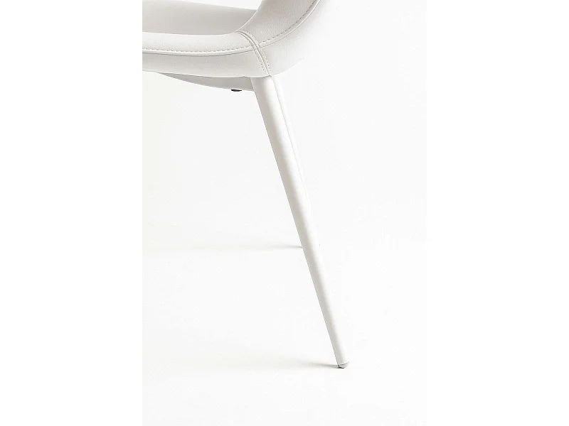 Packs Sillas Comedor - Pack 2 Sillas White Teok Polipiel - Blanco
