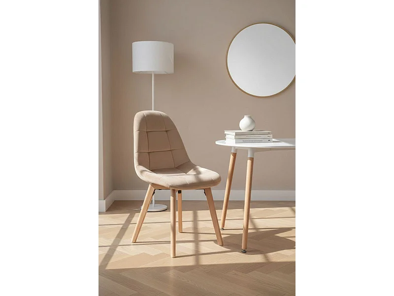 Sillas Comedor - Silla Kelen Terciopelo - Champán