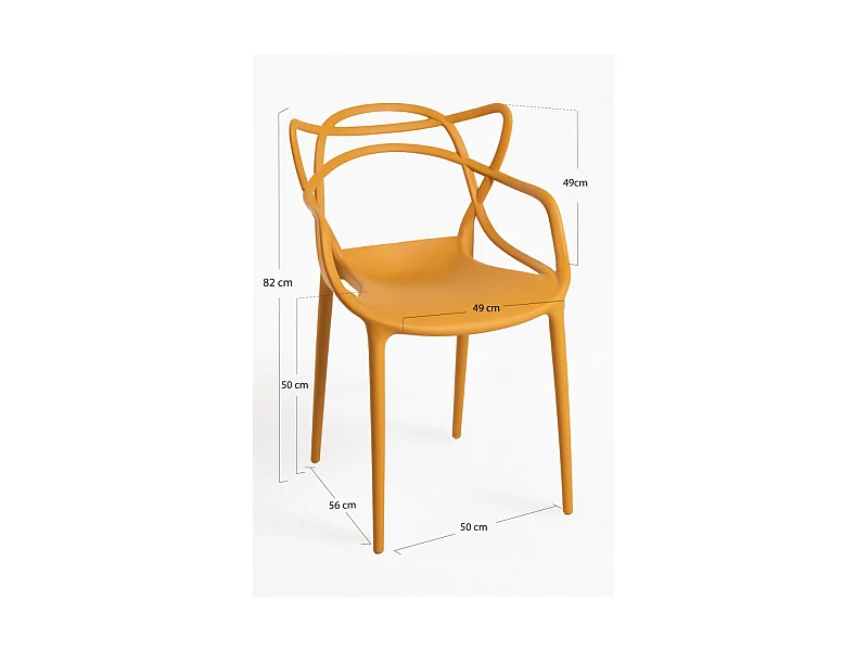 Sillas Comedor - Silla Korme - Mostaza