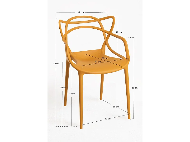 Sillas Comedor - Silla Korme - Mostaza