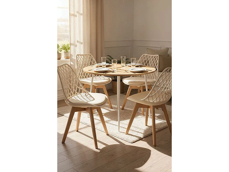 Packs Sillas Comedor - Pack 4 Sillas Mima - Crema