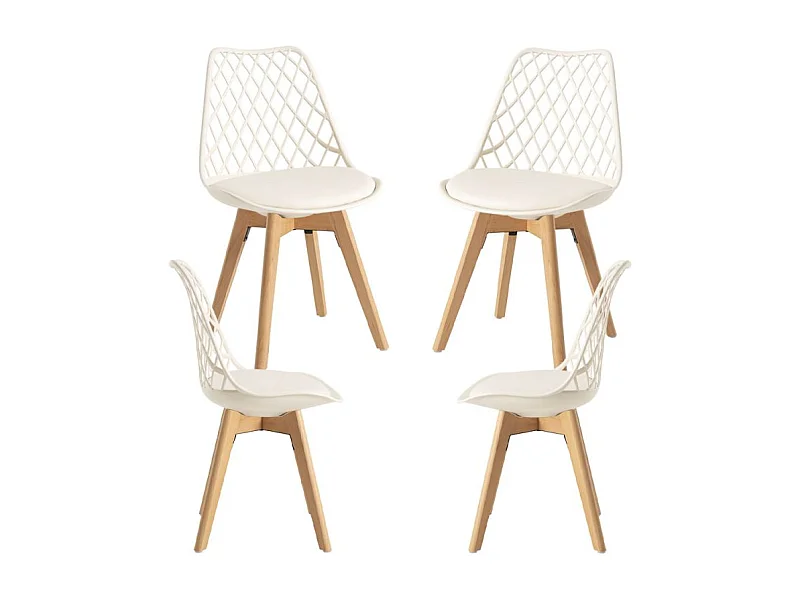 Packs Sillas Comedor - Pack 4 Sillas Mima - Crema