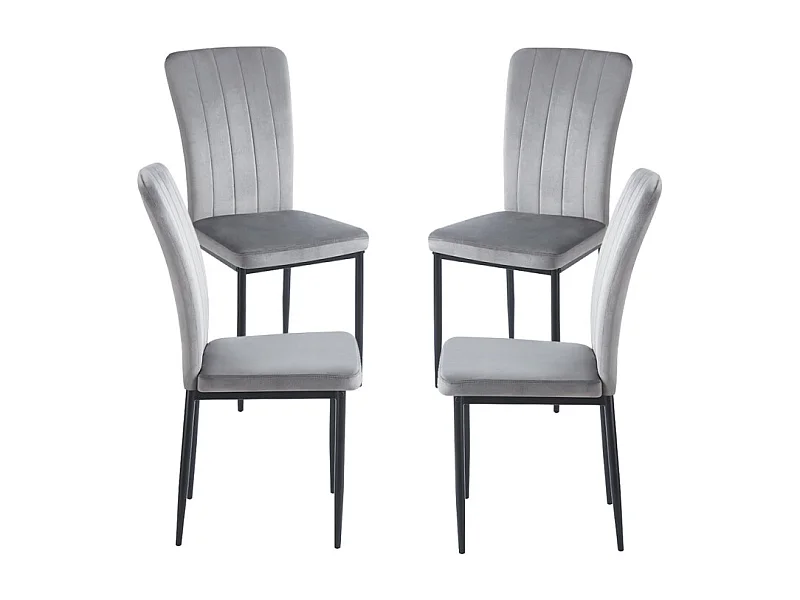 Packs Sillas Comedor - Pack 4 Sillas Bioba - Gris oscuro