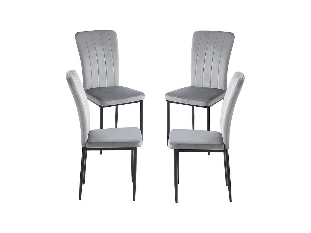 Packs Sillas Comedor - Pack 4 Sillas Bioba - Gris oscuro