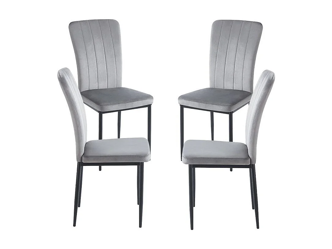 Packs Sillas Comedor - Pack 4 Sillas Bioba - Gris oscuro