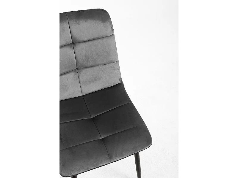Sillas Comedor - Silla Daris Terciopelo - Gris oscuro