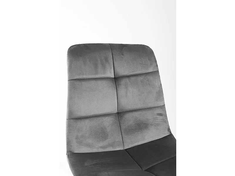 Sillas Comedor - Silla Daris Terciopelo - Gris oscuro