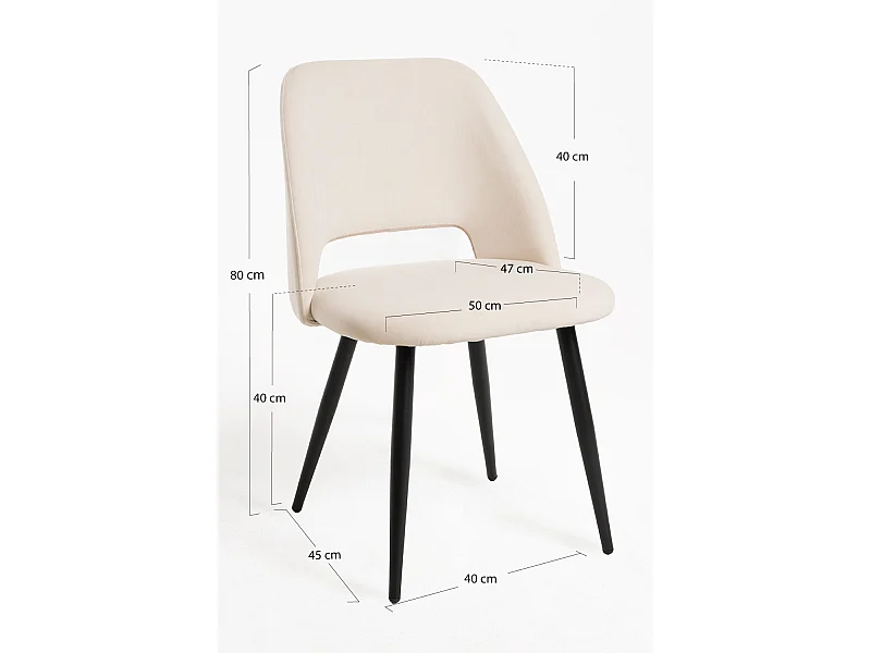 Sillas Comedor - Silla Droyu - Blanco