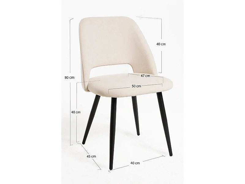 Sillas Comedor - Silla Droyu - Blanco