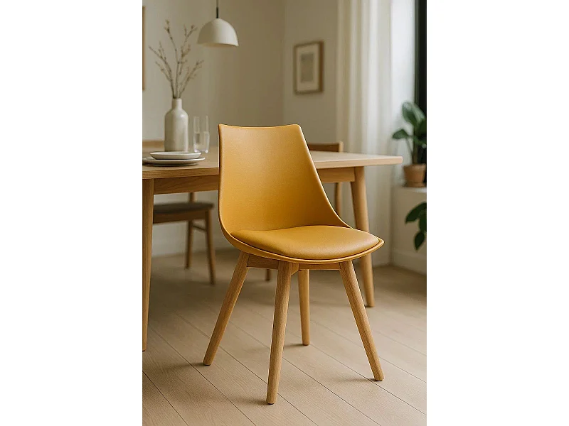 Sillas Comedor - Silla Blok - Mostaza