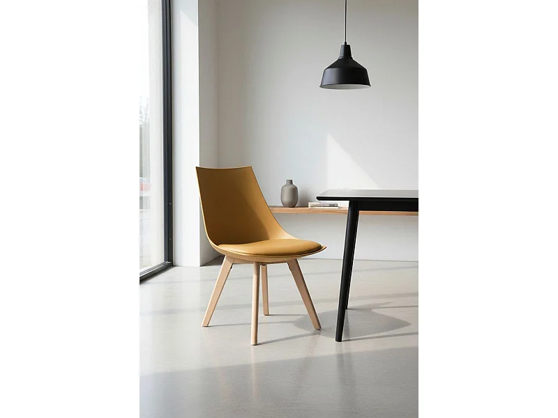 Sillas Comedor - Silla Blok - Mostaza