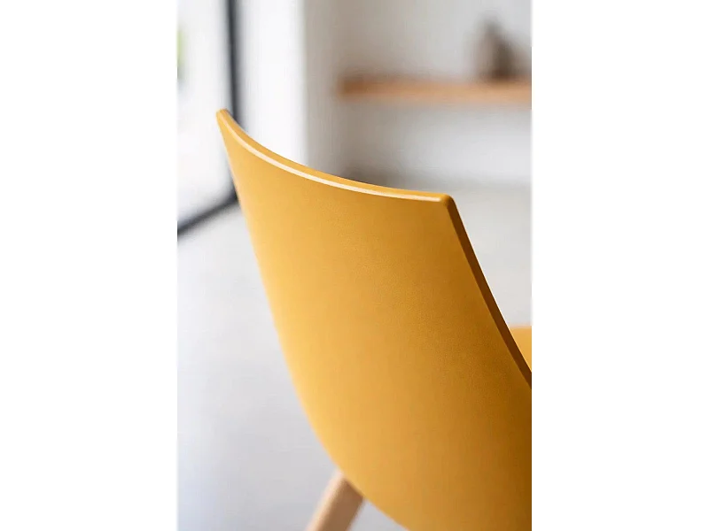 Sillas Comedor - Silla Blok - Mostaza