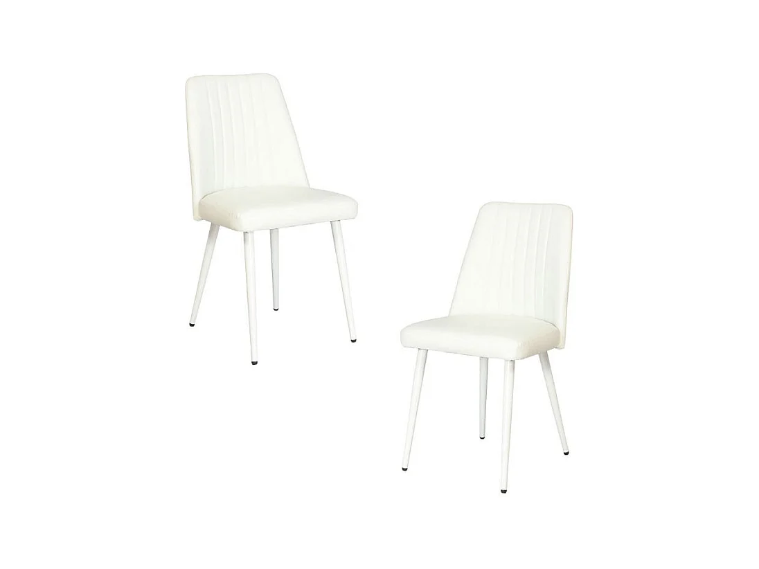Packs Sillas Comedor - Pack 2 Sillas Betros Polipiel - Blanco