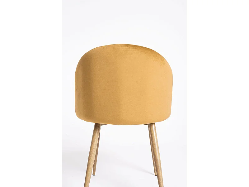 Packs Sillas Comedor - Pack 2 Sillas Vint Terciopelo - Mostaza