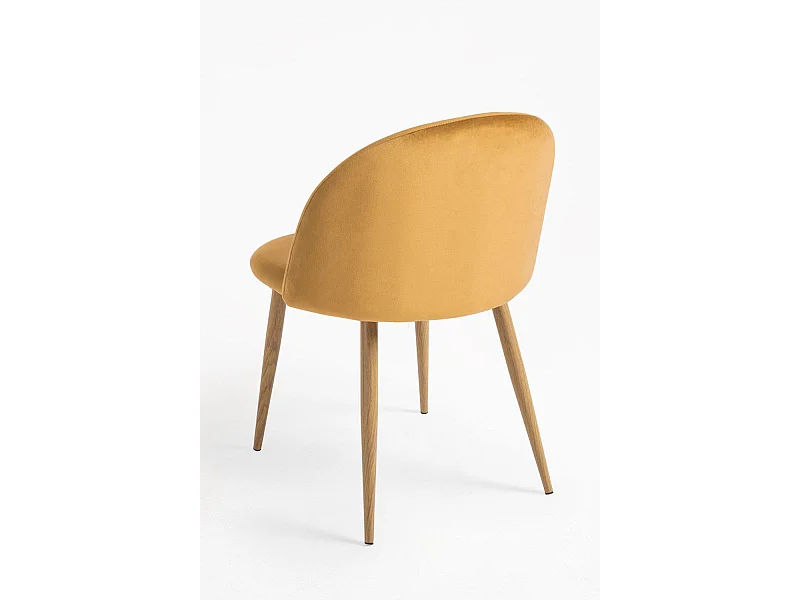 Packs Sillas Comedor - Pack 2 Sillas Vint Terciopelo - Mostaza