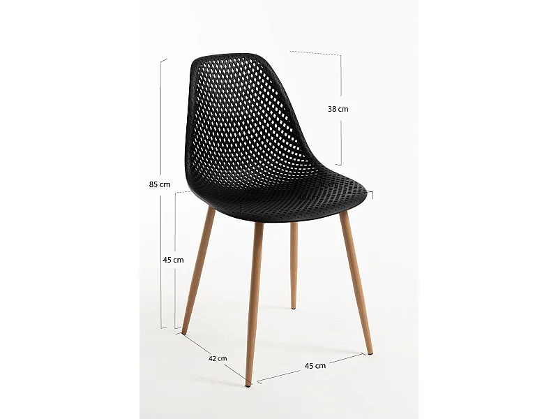 Sillas Comedor - Silla Dabel - Negro