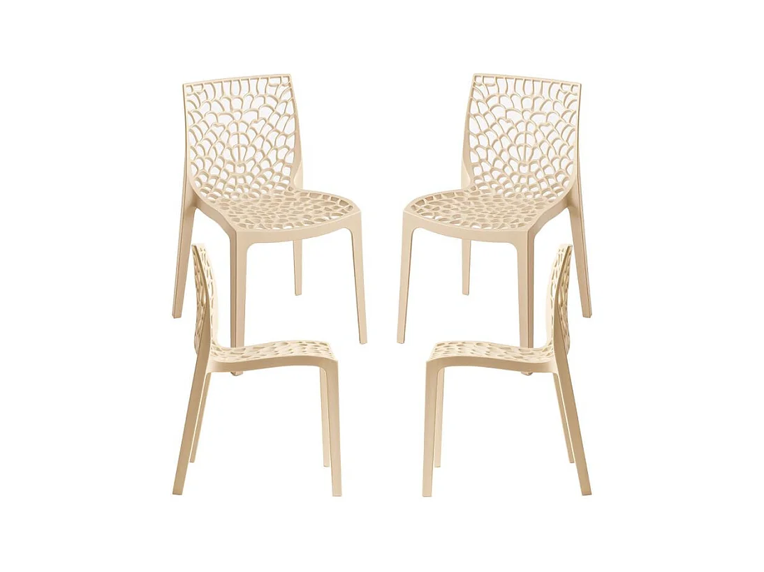 Packs Sillas Comedor - Pack 4 Sillas Root - Beige