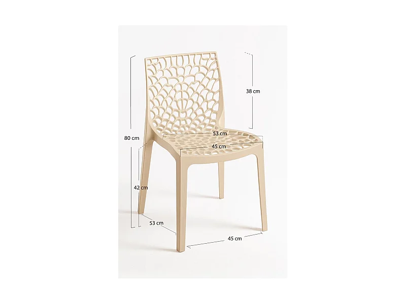 Packs Sillas Comedor - Pack 4 Sillas Root - Beige