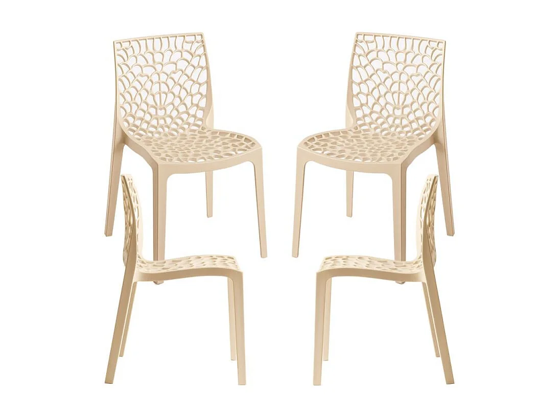 Packs Sillas Comedor - Pack 4 Sillas Root - Beige