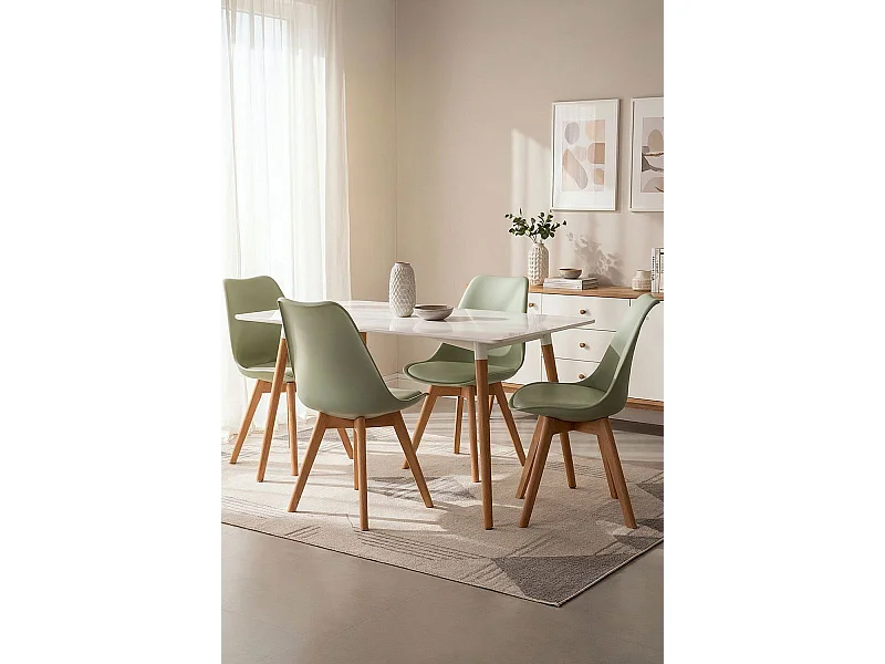 Packs Sillas Comedor - Pack 4 Sillas Synk Basic - Menta
