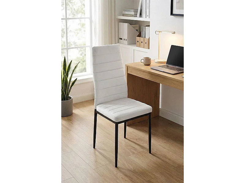 Packs Sillas Comedor - Pack 4 Sillas Lauter Terciopelo - Gris claro