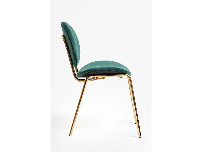 Sillas Comedor - Silla Lenor Golden Terciopelo - Verde