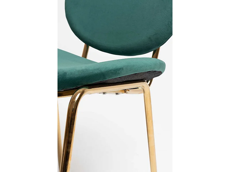 Sillas Comedor - Silla Lenor Golden Terciopelo - Verde