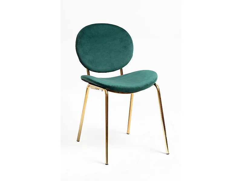 Sillas Comedor - Silla Lenor Golden Terciopelo - Verde