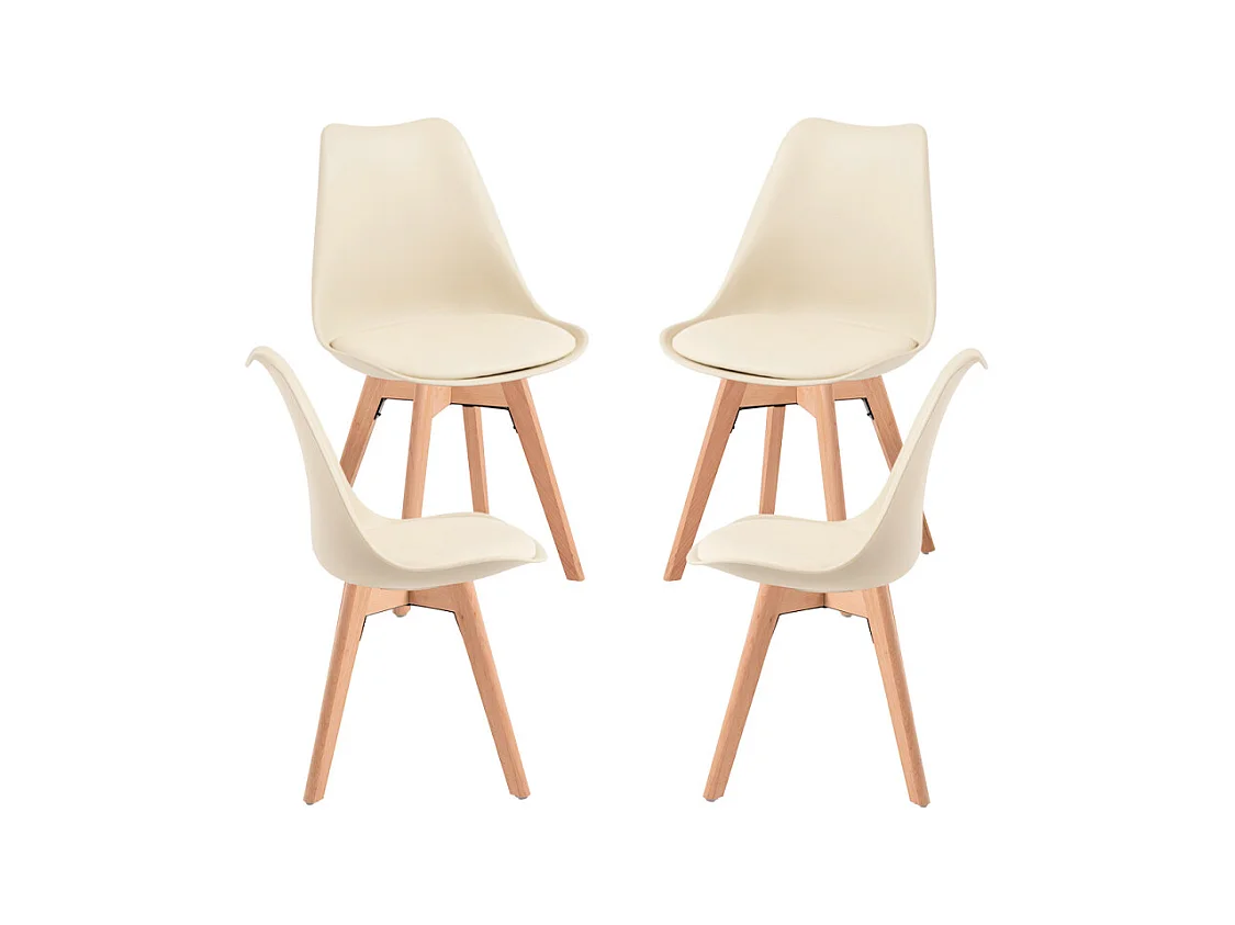 Packs Sillas Comedor - Pack 4 Sillas Synk Basic - Mousse Limón