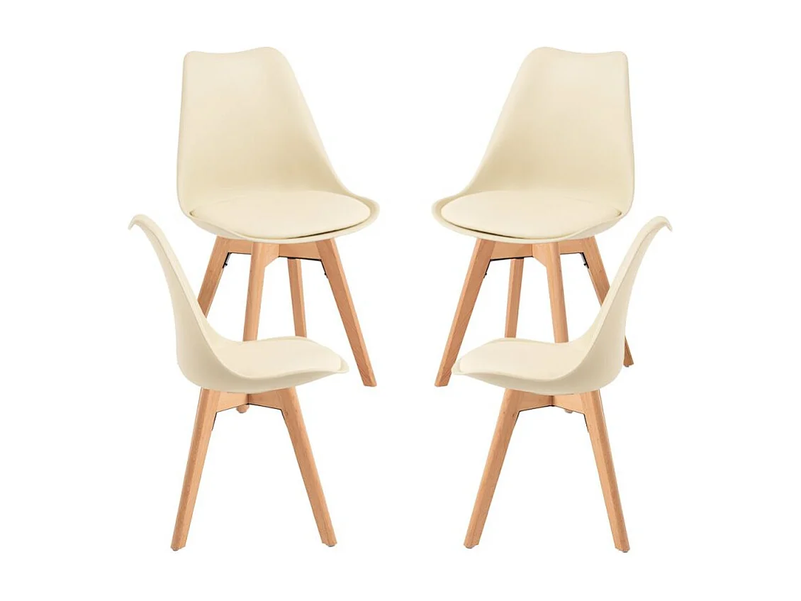 Packs Sillas Comedor - Pack 4 Sillas Synk Basic - Mousse Limón