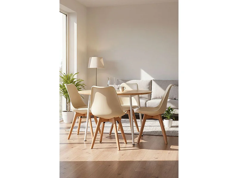 Packs Sillas Comedor - Pack 4 Sillas Synk Basic - Mousse Limón