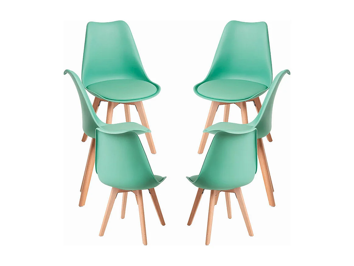 Packs Sillas Comedor - Pack 6 Sillas Synk Basic - Verde Jade