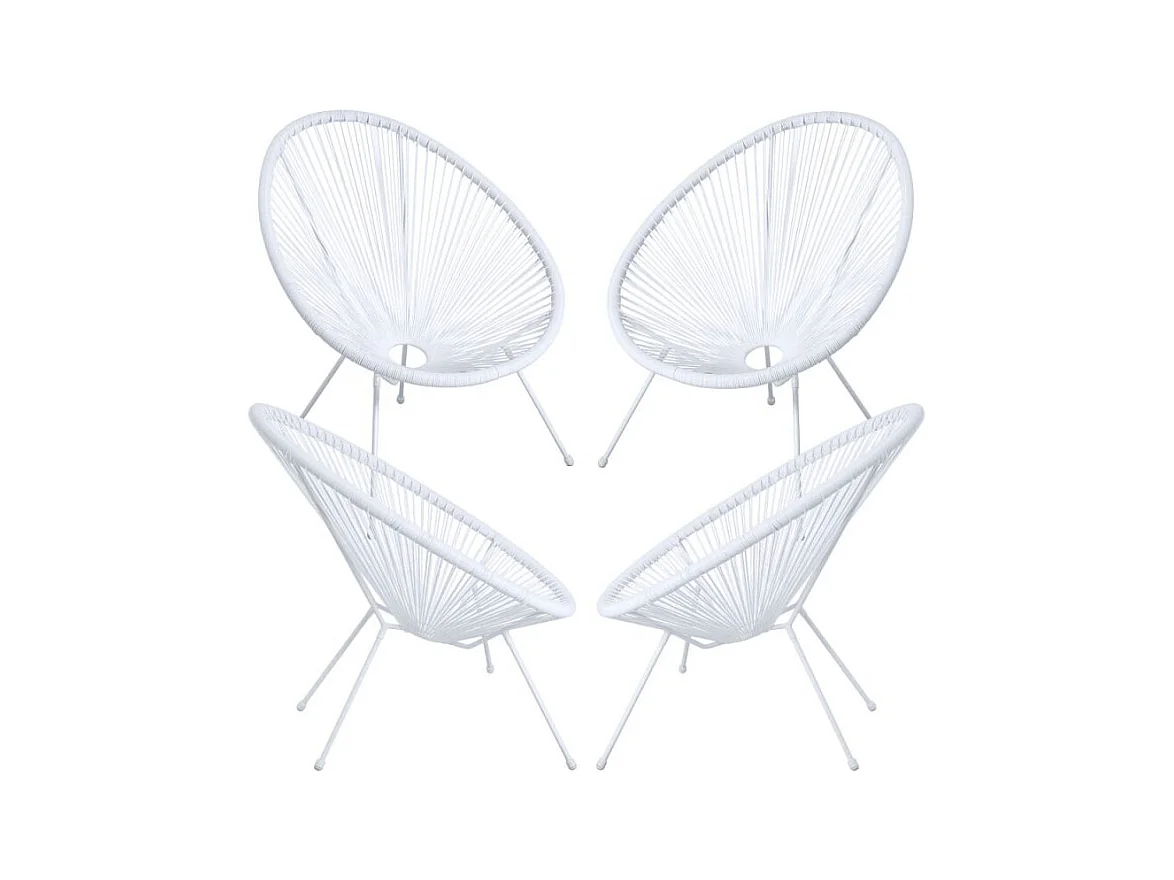 Packs Sillas - Packs 4 Sillas Karibic - Blanco