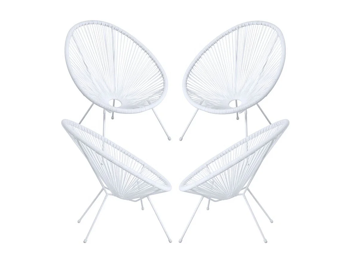 Packs Sillas - Packs 4 Sillas Karibic - Blanco