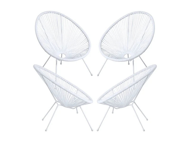 Packs Sillas - Packs 4 Sillas Karibic - Blanco