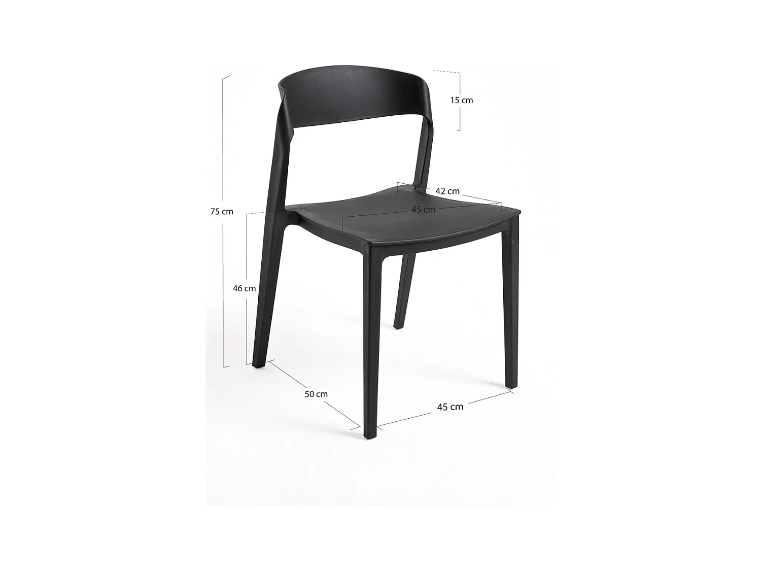 Sillas Comedor - Silla Shine - Negro