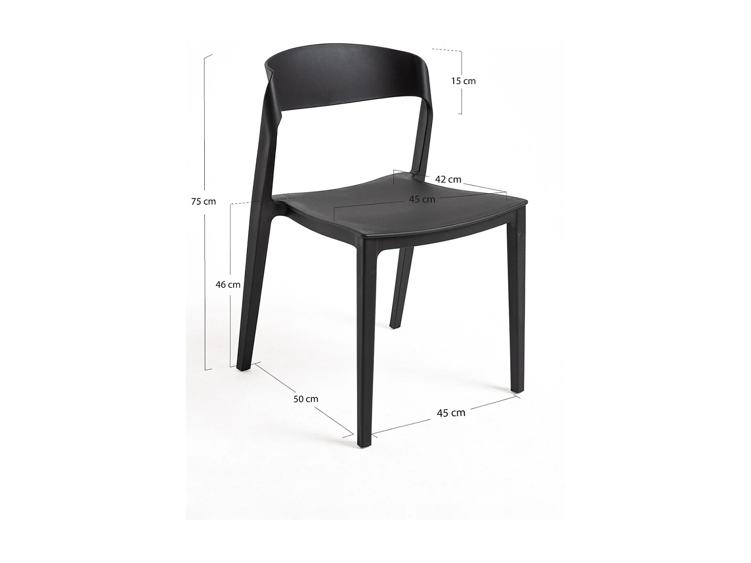 Sillas Comedor - Silla Shine - Negro