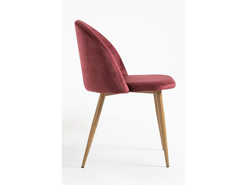 Sillas Comedor - Silla Vint Terciopelo - Fucsia