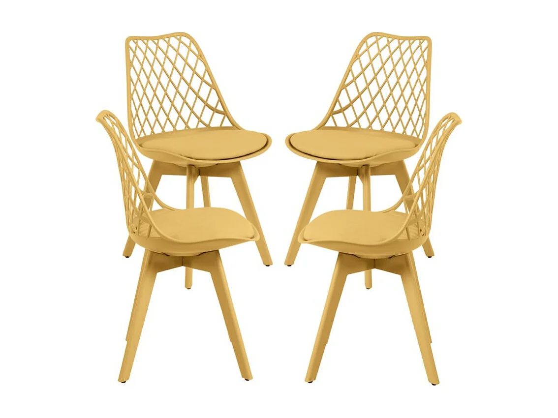 Packs Sillas Comedor - Pack 4 Sillas Mima Suprym - Mostaza
