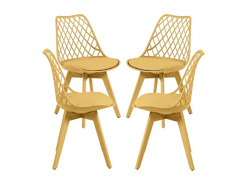 Packs Sillas Comedor - Pack 4 Sillas Mima Suprym - Mostaza