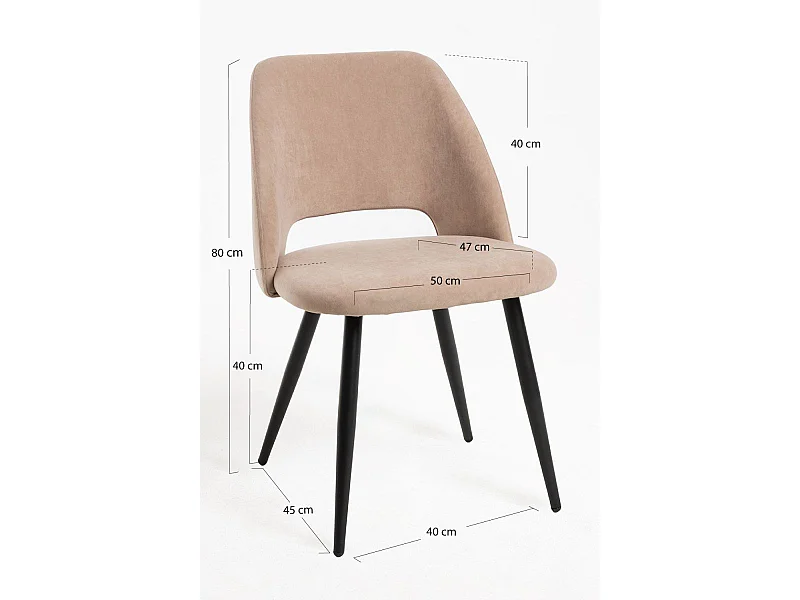 Sillas Comedor - Silla Droyu - Beige