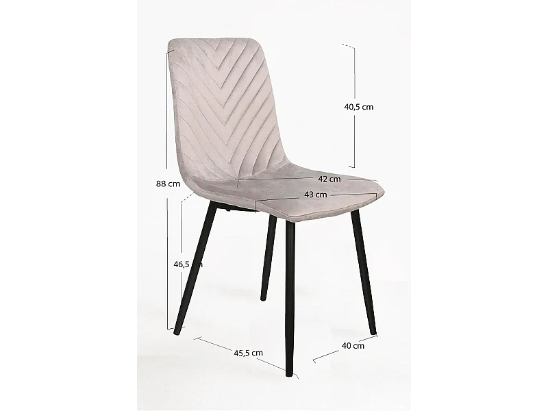 Sillas Comedor - Silla Guri - Gris claro
