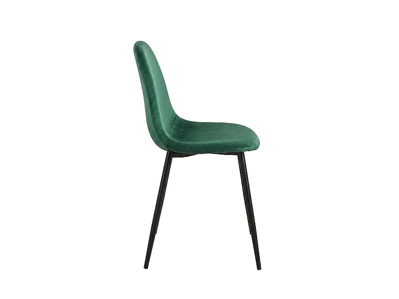 Packs Sillas Comedor - Pack 4 Sillas Teok Black Terciopelo - Verde