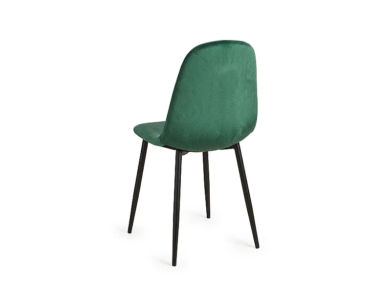 Packs Sillas Comedor - Pack 4 Sillas Teok Black Terciopelo - Verde