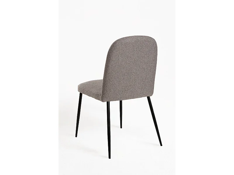 Sillas Comedor - Silla Libry Tela - Gris